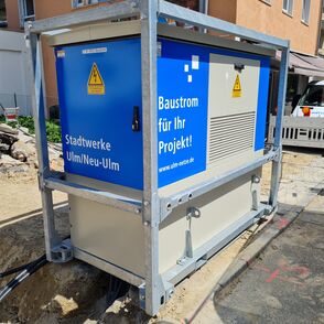 Bild Ulm Netze Baustromstation