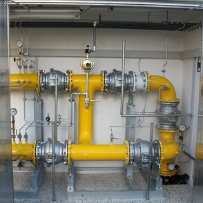Anlagenbeispiel für Gasdruckregelstationen