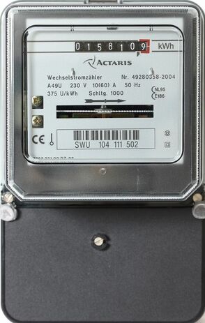 Stadtwerke Ulm/Neu-Ulm Netze Zähler Analoger Stromzähler
