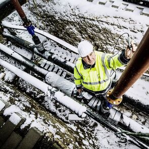 Stadtwerke Ulm/Neu-Ulm Netze Geschäftskunden Leitungsarbeiten im Winter