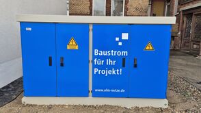 Bild Ulm Netze Baustromstation