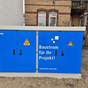 Ulm Netze Baustromstation Bild Ulm Netze Baustromstation